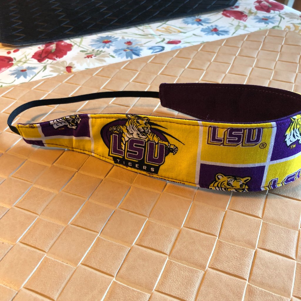 Reversible Louisiana State University Headbands By Sheila Bee Designs